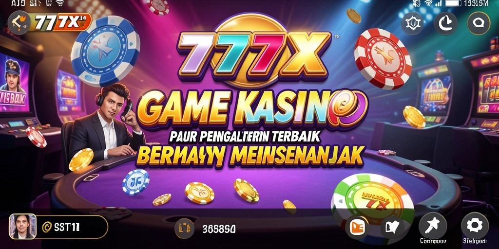 Tampilan gameplay menarik dalam aplikasi Kasino 777ZX.