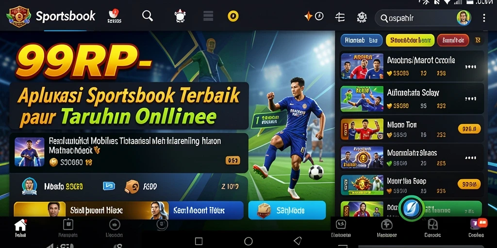 Tampilan menarik dari gameplay taruhan di 99RP.