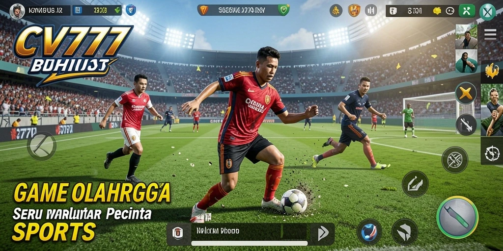 Tampilan gameplay CV777 yang penuh aksi dan strategi olahraga.