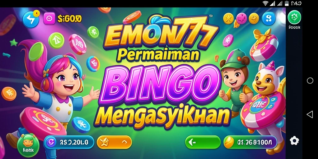 Tampilan menarik dari gameplay Bingo di EMON777.