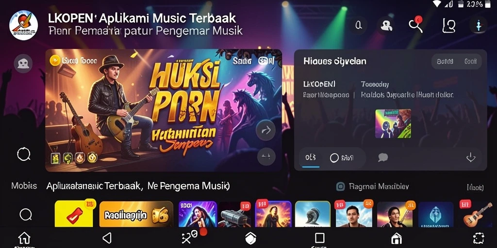 Tampilan gameplay LKOPEN yang menarik dengan fitur musik interaktif.