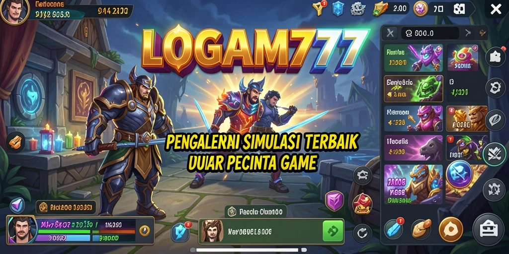 Tampilan gameplay LOGAM777 yang mendalam dan interaktif.