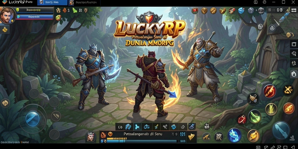 Screenshot LUCKYRP menampilkan aksi petualangan di dunia MMORPG yang menawan.
