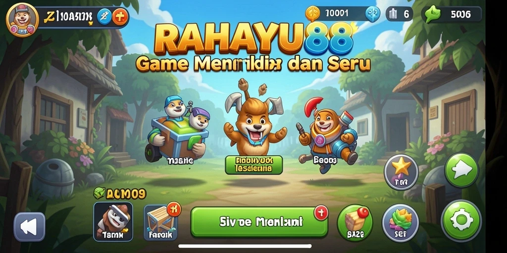 Screenshot utama RAHAYU88 menampilkan gameplay yang mengasyikkan dan strategi pengelolaan sumber daya.