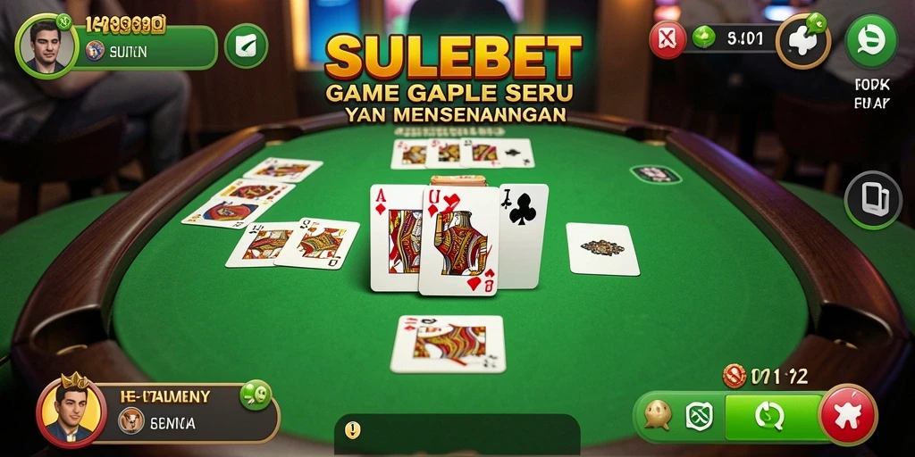 Tampilan gameplay Gaple yang seru dan interaktif.