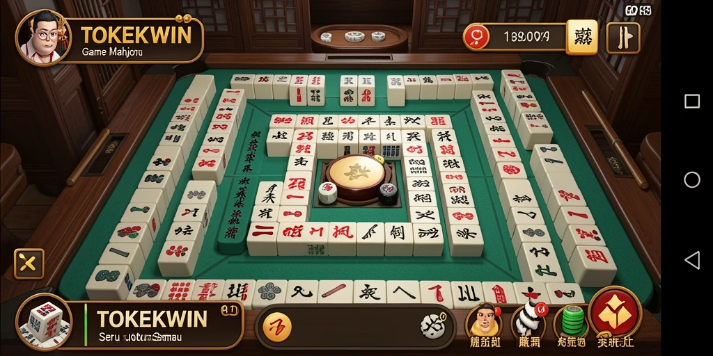 Gameplay TOKEKWIN yang menarik dengan desain Mahjong yang menawan.