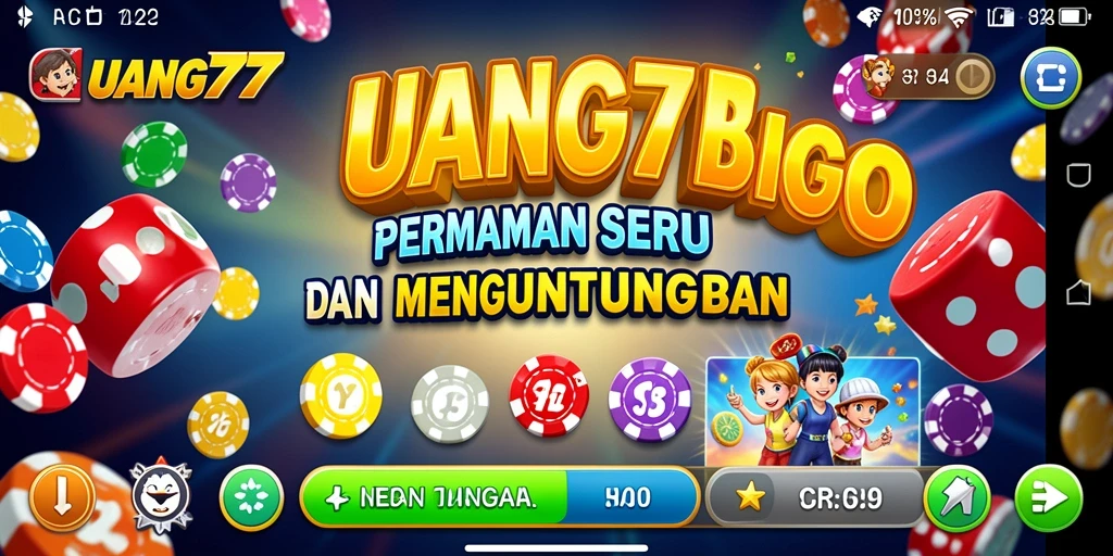 Tampilan gameplay menarik dari UANG77 yang menampilkan momen Bingo yang seru.