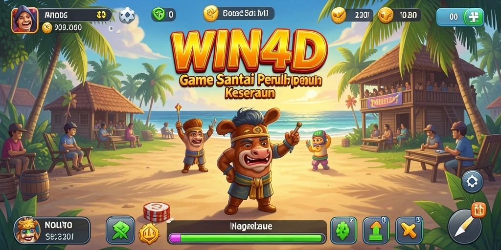 Tampilan gameplay WIN4D yang penuh warna dan seru.